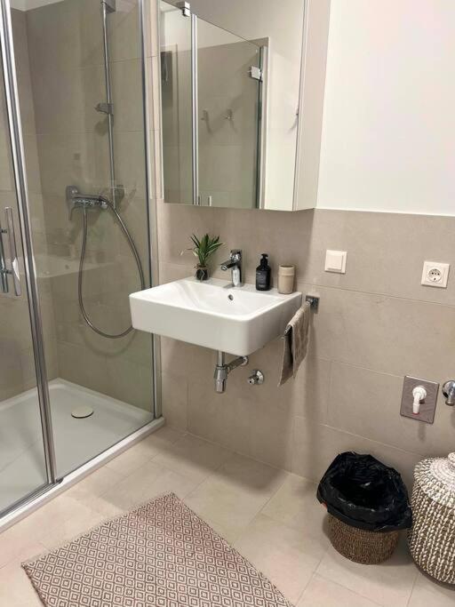 Donaublick Oasis: Stylische Wohnung Виена Екстериор снимка